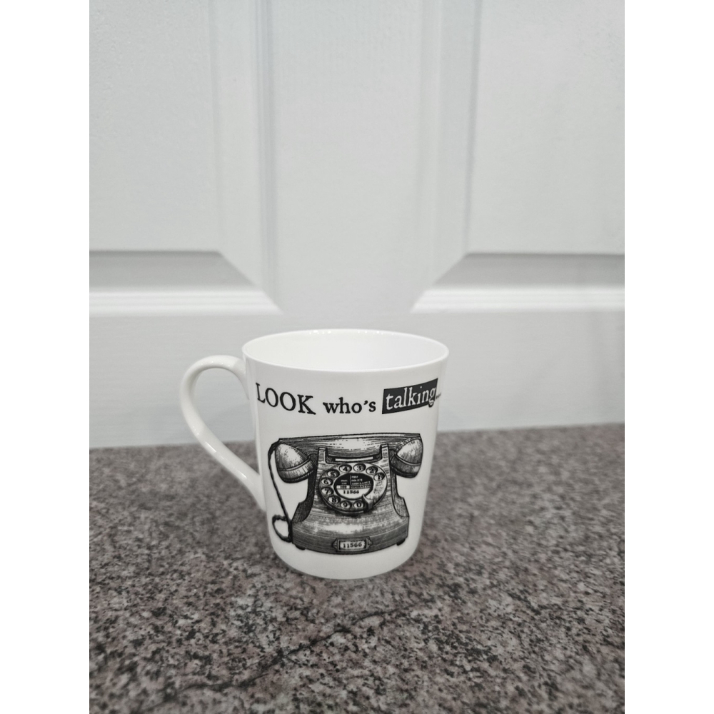 About Time Telephone Fine Bone China Coffee /Tea Mug.